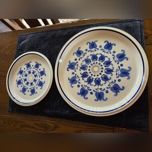 Vintage Mikasa Light 'N Lively "Windmill" Dinner Plate & Lunch Plate